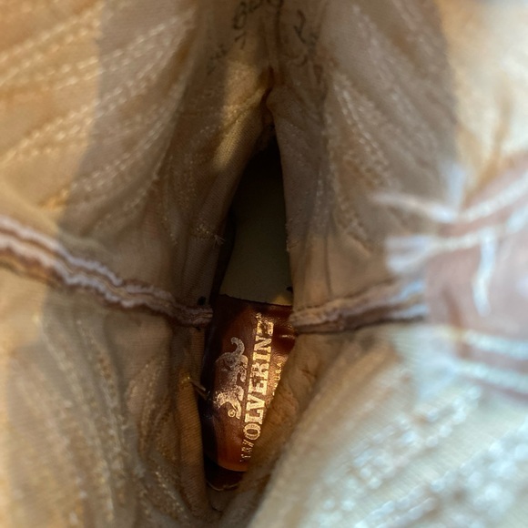 Wolverine Western Cowboy Boots Brown Suede Women’s Size 7.5 - Picture 5 of 7